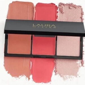 LAURA GELLER Think Pink Eye Lip Cheek Palette 3.2g BRAND NEW/SEALED